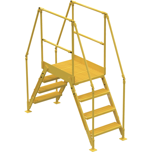 Crossover Ladder, 79 " Overall Span, 40" H x 36" D, 24" Step Width Planification Entrepots Molloy