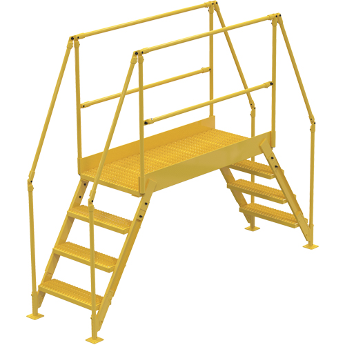 Crossover Ladder, 91 " Overall Span, 40" H x 48" D, 24" Step Width Planification Entrepots Molloy