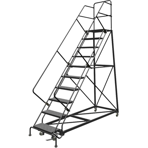 &eacute;chelles en angle de s&eacute;curit&eacute;, 9 marches, Perfor&eacute;, Inclinaison 50°, Hauteur 90" Planification Entrepots Molloy