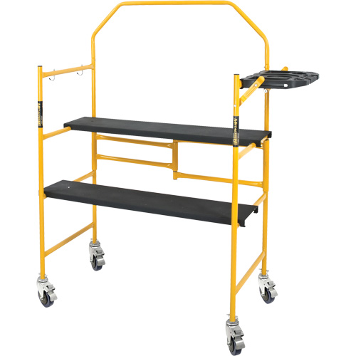 Jobsite Series 4' Safety Rail & Tool Shelf Scaffold Kit, Steel Frame, 49-1/2" D x 57-3/4" H Planification Entrepots Molloy
