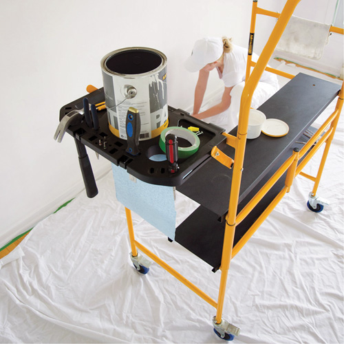 Jobsite Series 4' Safety Rail & Tool Shelf Scaffold Kit, Steel Frame, 49-1/2" D x 57-3/4" H Planification Entrepots Molloy