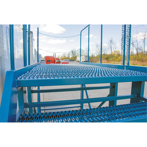 &eacute;chelle &agrave; neige, Acier, 10 Marches, 99" ha, 85-1/2" p, 48" Marche, Stri&eacute; Planification Entrepots Molloy