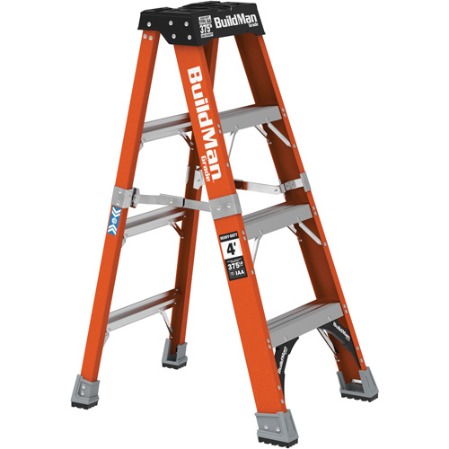 Step Ladder, 4', Fibreglass, 375 lbs. Capacity, Type 1AA Planification Entrepots Molloy