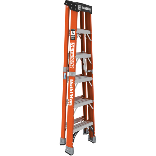 Step Ladder, 6', Fibreglass, 375 lbs. Capacity, Type 1AA Planification Entrepots Molloy