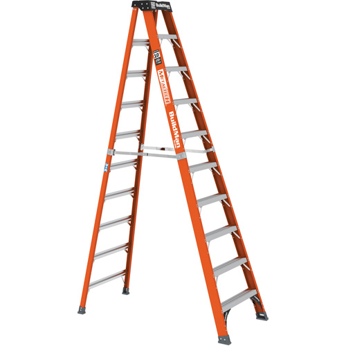 Step Ladder, 10', Fibreglass, 375 lbs. Capacity, Type 1AA Planification Entrepots Molloy