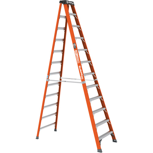Step Ladder, 12', Fibreglass, 375 lbs. Capacity, Type 1AA Planification Entrepots Molloy