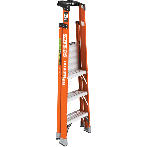 Safespace Platform Step Ladder, 3', 300 lbs. Cap. Planification Entrepots Molloy