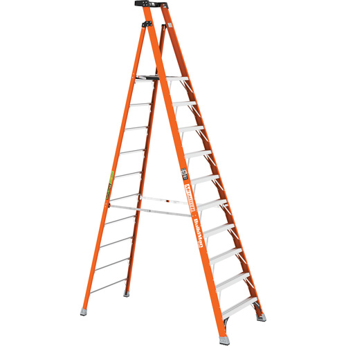 Safespace Platform Step Ladder, 10', 300 lbs. Cap. Planification Entrepots Molloy