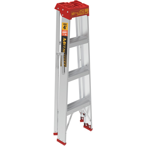 Step Ladder, 4', Aluminum, 200 lbs. Capacity, Type 3 Planification Entrepots Molloy