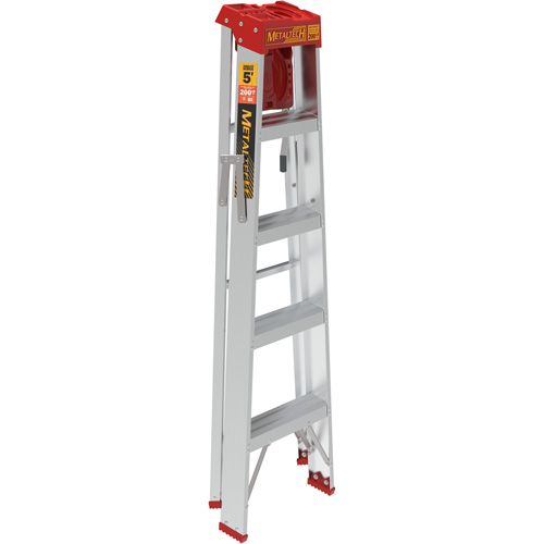 Step Ladder with Paint Tray, 5', Aluminum, 200 lbs. Capacity, Type 3 Planification Entrepots Molloy