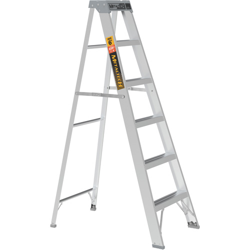 Step Ladder, 6', Aluminum, 225 lbs. Capacity, Type 2 Planification Entrepots Molloy