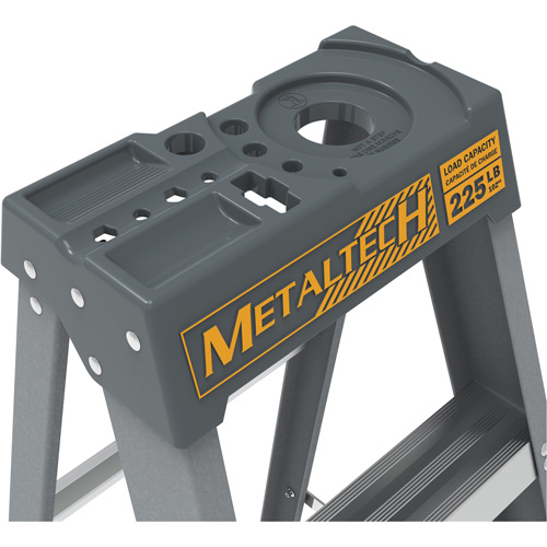 Escabeau avec plateau &agrave; peinture, 6', Fibre de verre, Capacit&eacute; 225 lb, Type 2 Planification Entrepots Molloy