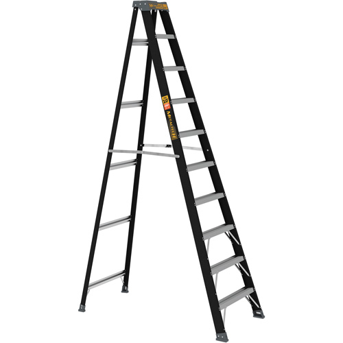 Step Ladder, 10', Fibreglass, 250 lbs. Capacity, Type 1 Planification Entrepots Molloy