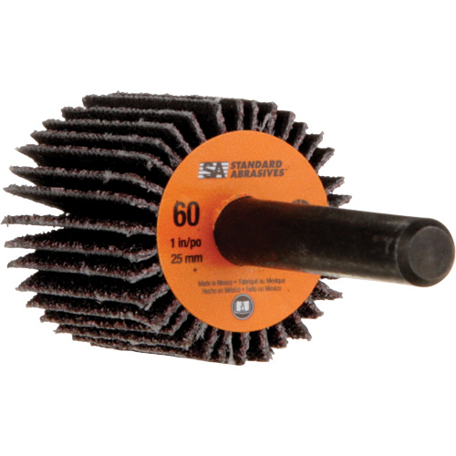 Meule &agrave; lamelles Standard Abrasives, Oxyde d'aluminium, Grain 60, 1" x 1" x 1/4" Planification Entrepots Molloy