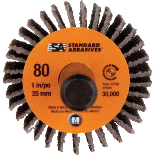 Standard Abrasives Flap Wheel, Aluminum Oxide, 80 Grit, 1" x 1" x 1/4" Planification Entrepots Molloy