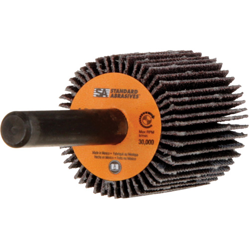 Meule &agrave; lamelles Standard Abrasives, Oxyde d'aluminium, Grain 120, 1" x 1" x 1/4" Planification Entrepots Molloy