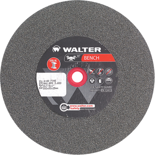 Bench Grinding Wheels, 8" x 7/8", 1" Arbor, 1 Planification Entrepots Molloy