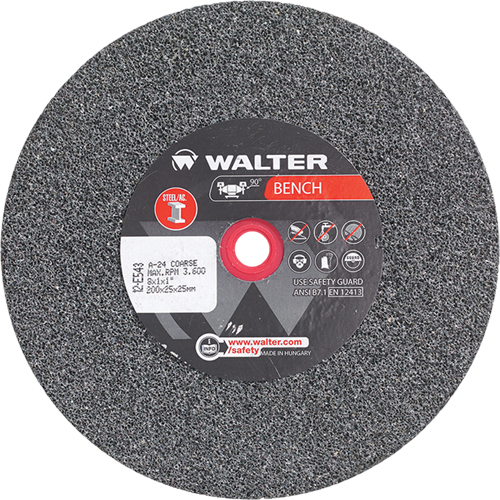 Bench Grinding Wheels, 8" x 1", 1" Arbor, 1 Planification Entrepots Molloy