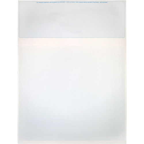 Papier &agrave; ch&egrave;que Planification Entrepots Molloy