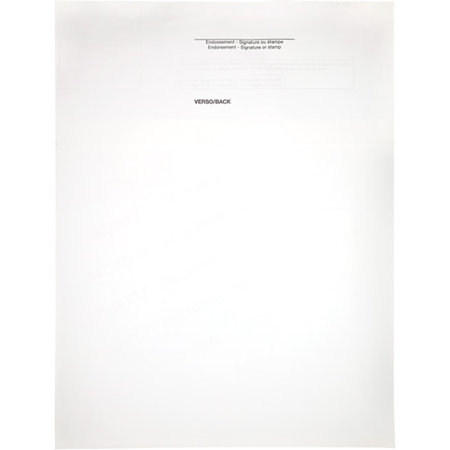 Papier &agrave; ch&egrave;que Planification Entrepots Molloy