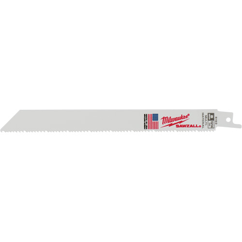 Sawzall&reg; Reciprocating Saw Blade, Bi-Metal, 10-14 TPI, 8" L x 5/8" W Planification Entrepots Molloy