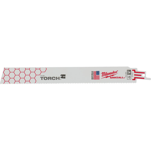 Lames The Torch Sawzall, Bim&eacute;tal, 10 Dents par pouce, 9" lo x 1" la Planification Entrepots Molloy