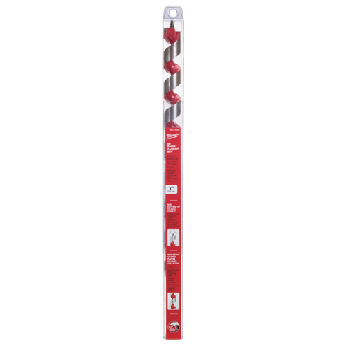Longue m&egrave;che h&eacute;licoidale pour perceuse, Diam&egrave;tre de 1", Cannelure 15", Tige 7/16" hexagonal Planification Entrepots Molloy