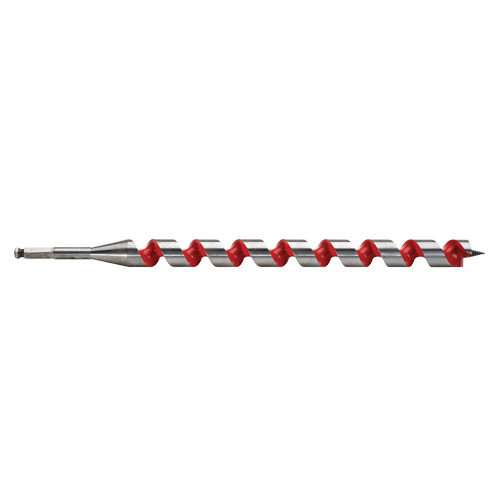 Longue m&egrave;che h&eacute;licoidale pour perceuse, Diam&egrave;tre de 1-1/8", Cannelure 15", Tige 7/16" hexagonal Planification Entrepots Molloy