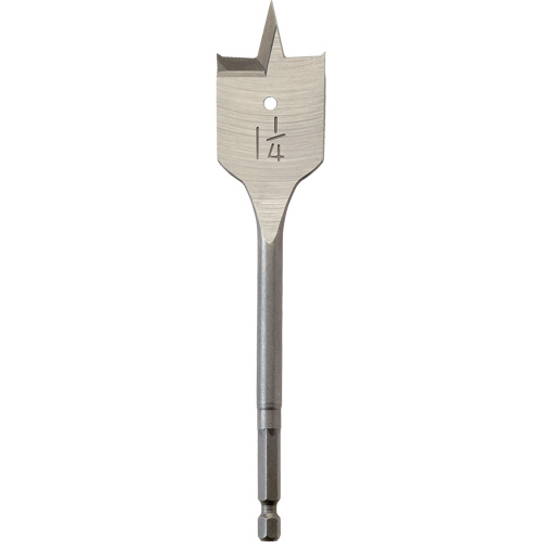M&egrave;che plate, Diam&egrave;tre de 1-1/4", Tige 1/4" hex, Longeur de 6" Planification Entrepots Molloy