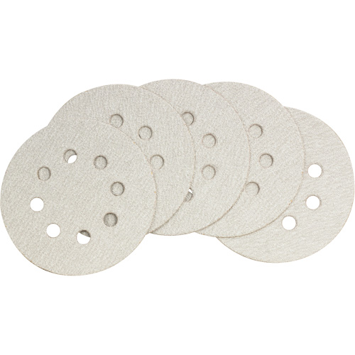 Papier abrasif pour ponceuse orbitale al&eacute;atoire – paquet de 5, dia 5", Grain 60 Planification Entrepots Molloy