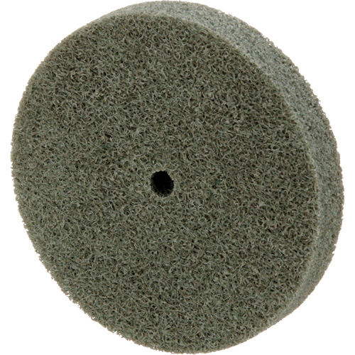 Meule homog&egrave;ne &agrave; faible densit&eacute; de s&eacute;rie 500 Standard Abrasives, 3" x 1/2", Arbre de 1/4", Grain de Moyen, Oxyde d'aluminium Planification Entrepots Molloy