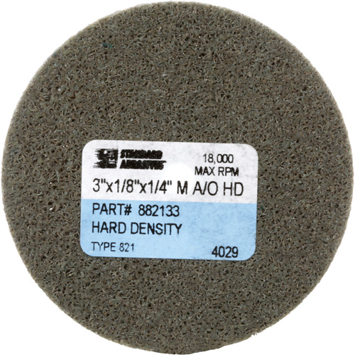 Disque unitaris&eacute; Standard Abrasives, 3" x 1/8", Arbre de 1/4", Grain de Moyen, Oxyde d'aluminium Planification Entrepots Molloy