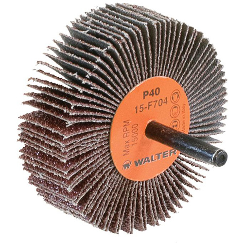 COOLCUT Flap Wheel, Aluminum Oxide, 40 Grit, 3" x 1" x 1/4" Planification Entrepots Molloy