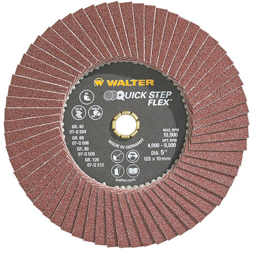 QUICK-STEP FLEX, 5" x Type 29, 80 Grit, Aluminum Oxide Planification Entrepots Molloy