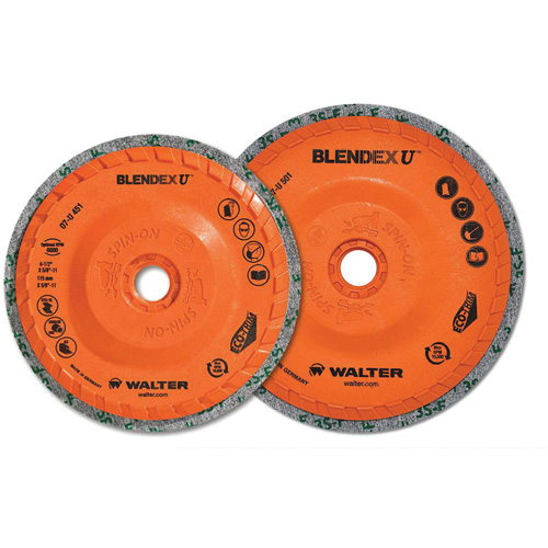 Blendex U Finishing Cup Disc, 4-1/2" Dia., Fine Grit, Silicon Carbide Planification Entrepots Molloy