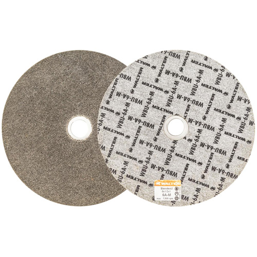 Disque de finition Blendex U, 6" dia., Grain 6AM, Carbure de silicium Planification Entrepots Molloy