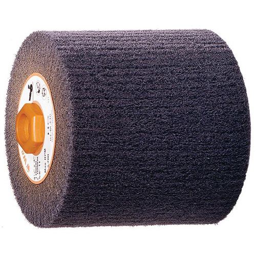 Tambour de conditionnement de surface Blendex, 4-1/2" dia. x 4" la, 5/8"-11 Arbre, Grain HG Planification Entrepots Molloy