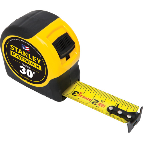 FatMax&reg; Classic Tape Measure, 1-1/4" x 30', Imperial Graduations Planification Entrepots Molloy