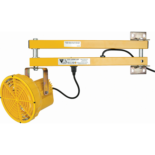 Dock Lights, 24" Arm, 50 W, High Pressure Sodium Lamp, Polycarbonate Planification Entrepots Molloy