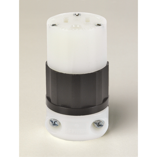 Grounding Straight Blade Connector, 5-15R, Nylon Planification Entrepots Molloy
