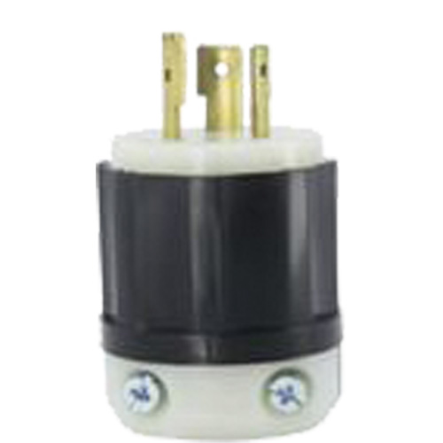 2-Pole 3-Wire Grounding Locking Plug, Nylon, 20 A, 347 V, L24-20P Planification Entrepots Molloy