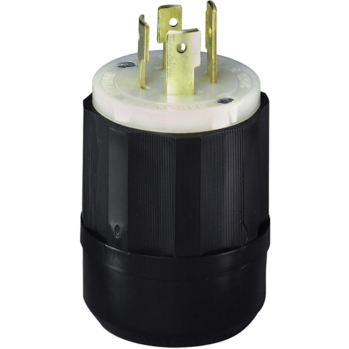 3-Pole 4-Wire Grounding Locking Plug, Nylon, 20 Amps, 250 V, L15-20P Planification Entrepots Molloy