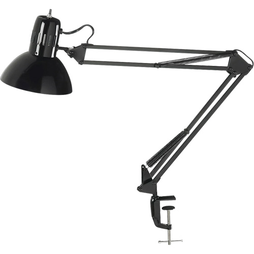 Lampes de bureau &agrave; pince - Bras flexible, 100 W, Incandescente, Pinces serre-joints, Noir Planification Entrepots Molloy