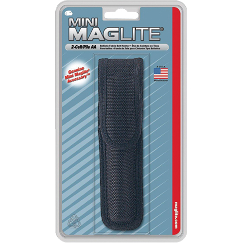 &eacute;tui de ceinture en nylon pour lampe de poche &agrave; 2 piles AA, Porte-lampe de poche, Nylon, 1 Poches Planification Entrepots Molloy