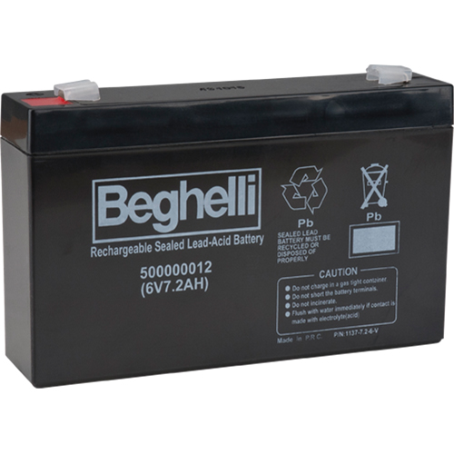 Sealed Lead Acid Batteries, 6 V, 7.2 Ah Planification Entrepots Molloy