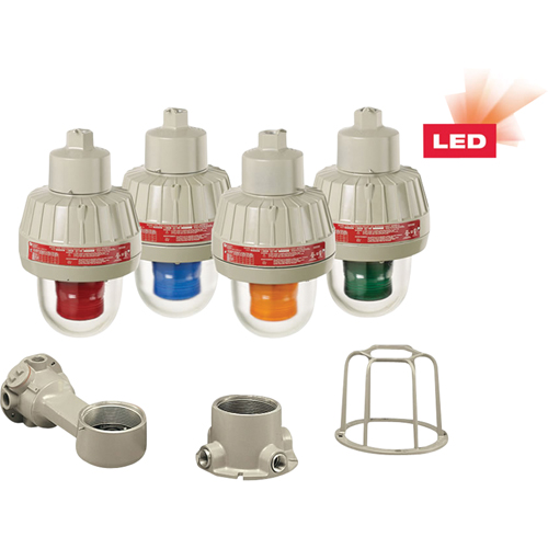 Lumi&egrave;res d'avertissement DEL antid&eacute;flagrantes avec technologie XLT, Continu/Clignotement, Vert Planification Entrepots Molloy