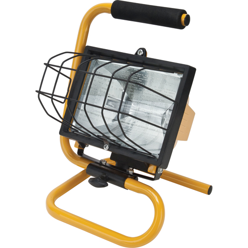 Projecteur portatif, Halog&egrave;ne, 500 W, 8000 lumens, Boîtier en Acier Planification Entrepots Molloy