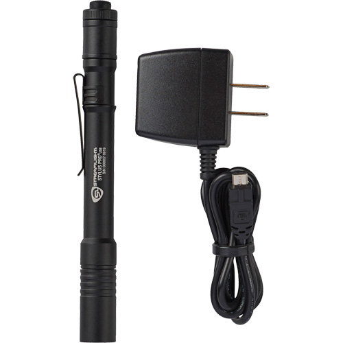 Stylus Pro&reg; USB Pen Light, LED, 350 Lumens, Aluminum Body, Rechargeable Batteries, Included Planification Entrepots Molloy