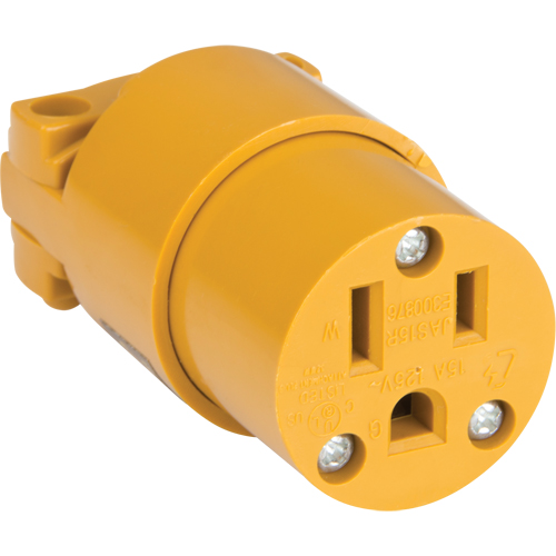 Connecteur de mise &agrave; la terre en PVC, 5-15R, Plastique Planification Entrepots Molloy
