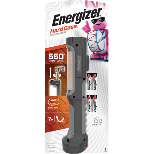 Hard Case&reg; Rugged Work Light, LED, 550 Lumens, AA Batteries Planification Entrepots Molloy